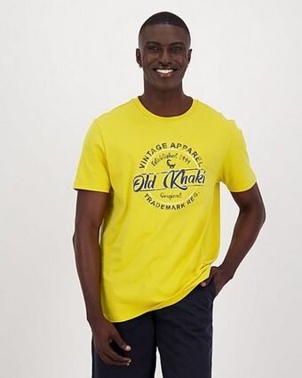 Cape Union Mart Old khaki men's lorenzo t-shirt offer