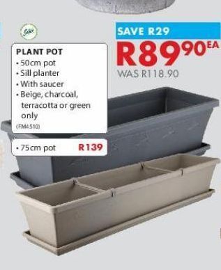 Chamberlain Plant pots offer