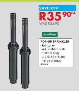 Chamberlain Pop-up sprinklers offer