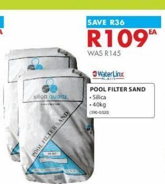 Chamberlain Pool filter sand offer