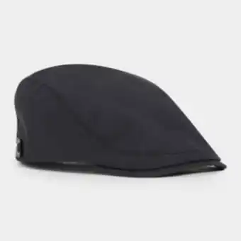 Markham Mkm black ivy flatcap with backstrap hat offer