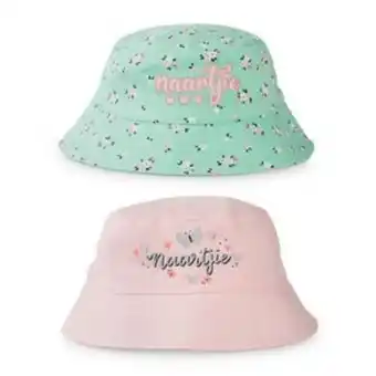 Naartjie Kids 2-pack newborn girl bucket hats offer