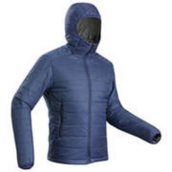 Men’s synthetic mountain trekking padded jacket - mt100 hooded -5°c