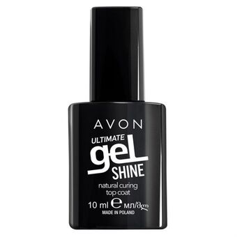 AVON Ultimate gel shine natural curing top coat 10ml offer