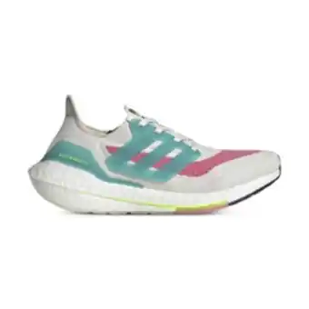 Totalsports Women's adidas ultraboost 21 white/blue/pink shoe offer