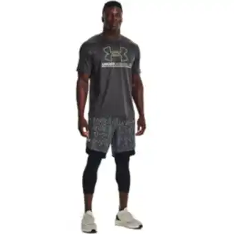 Men's under armour training vent graphic grey short sleeve tee