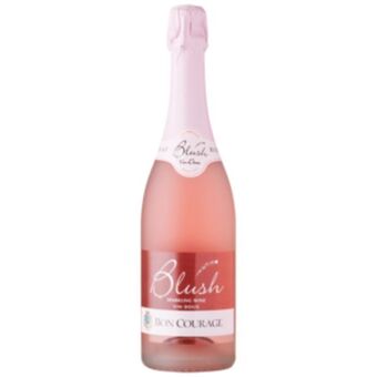 Bon courage blush sparkling rosé wine bottle 750ml