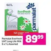 Game Parmalat everfresh uht long life milk assorted-6 x 1l offer