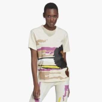 Adidas x thebe magugu women's ecru t-shirt