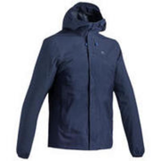Men's hiking lightweight waterproof jacket mh150 offer at Decathlon