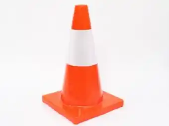 Autostyle Emergency orange reflective pvc traffic cone (450mm height) offer