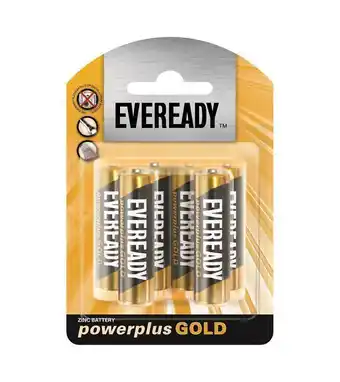 Eveready aa power plus batteries - black & gold