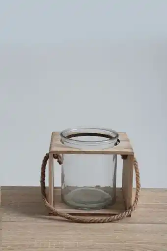 Small wooden lantern