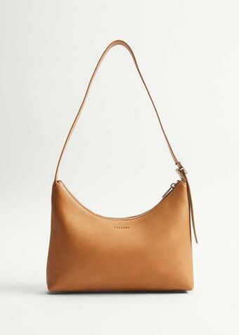 Leather trapeze bag