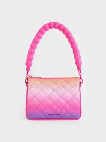 Charles & Keith Lana holographic quilted shoulder bag - holographic offer