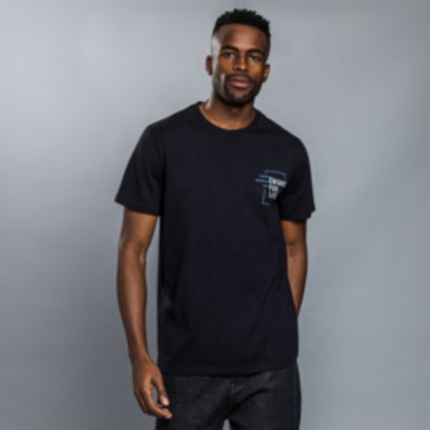 Union-dnm black regular fit graphic t-shirt offer at Markham