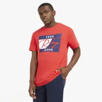 Markham Rj red slim fit retro box red t-shirt offer