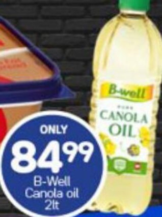 Super Save B=Well Canola Oil 2lt offer