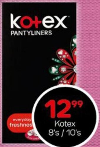Super Save Kotex 8's/10's offer