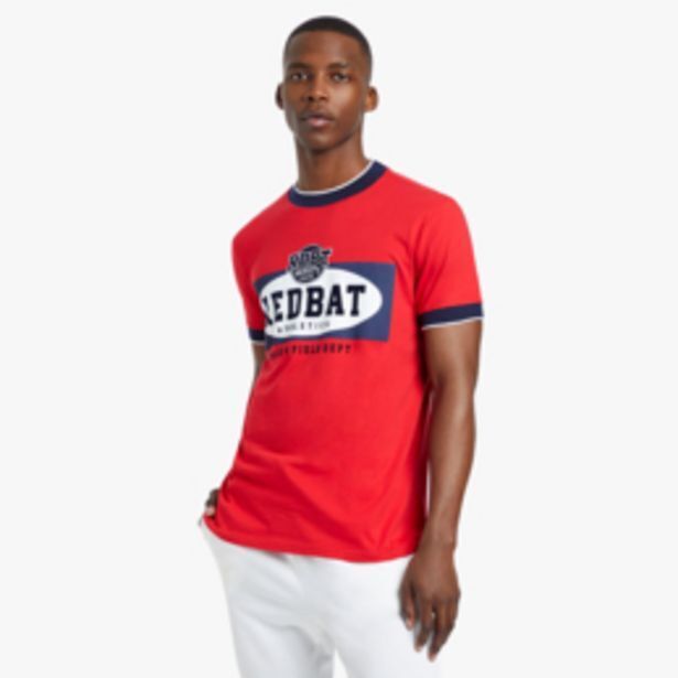Redbat men's red tshirt offer at Sportscene