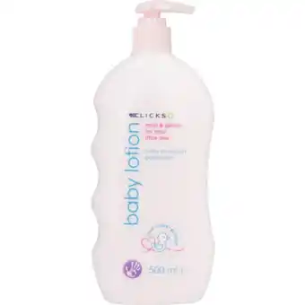 Clicks Baby lotion 500ml offer
