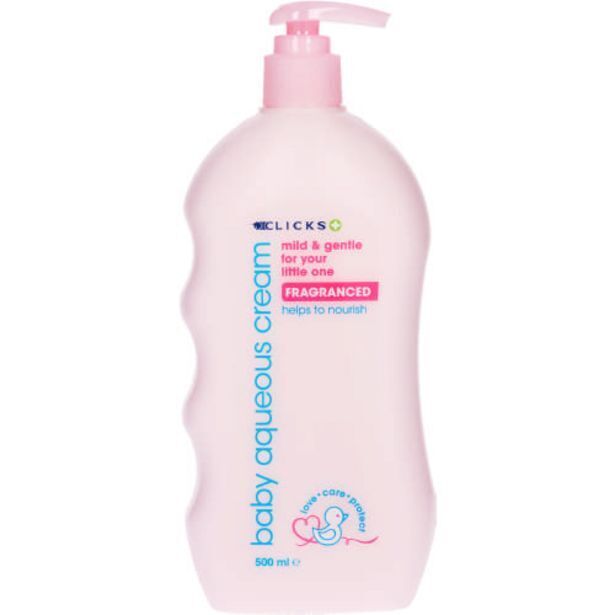 Baby aqueous cream fragranced 500ml offer at Clicks