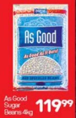 Super Save As Good Sugar Beans 4kg offer