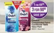 Dis-Chem Comfort concentrated fabric conditioner refill value pack assorted-800ml offer
