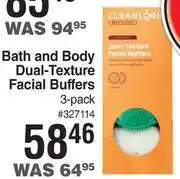 Dis-Chem Clean logic bath & body dual texture facial buffers 3 pack offer