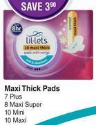 Dis-Chem Lil-lets maxi thick pads-for 1 offer