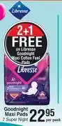 Dis-Chem Libresse goodnight maxi pads (7 super night)-per pack offer