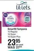 Dis-Chem Lil-lets smartfit tampons-per pack offer