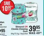 Dis-Chem Stimorol or clorets chewing gum assorted-84g/ 72.5g each offer