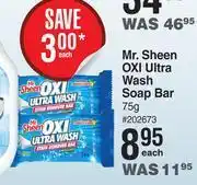 Dis-Chem Mr sheen oxi ultra wash soap bar-75g each offer