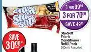 Dis-Chem Sta-soft fabric conditioner refill pack assorted-for 1 x 500ml offer