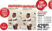 Dis-Chem Huggies jumbo bale extra care nappies- 2 pack offer