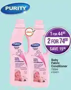 Dis-Chem Purity baby fabric conditioner- for 1x750ml offer