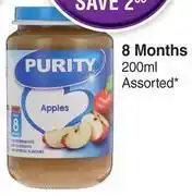 Dis-Chem Purity 8 months assorted- for 1 x 200ml offer