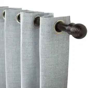 2x wooden curtain poles