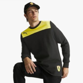 Sportscene Puma men's scuderia ferrari black sweat top offer