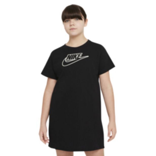 Sportscene Nike girls nsw futura black t-shirt dress offer