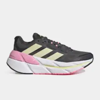 Totalsports Women's adidas adistar grey/yellow/pink shoe offer