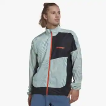 Totalsports Men's adidas trail green wind jacket offer