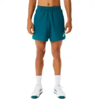 Totalsports Men's asics 7 inch teal tennis shorts offer