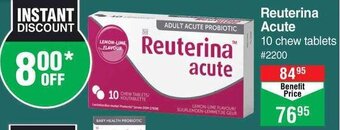 Reuterina Acute 10 Chew Tablets