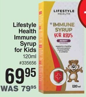 Dis-Chem Lifestyle Health Immune Syrup for Kids 120ml offer