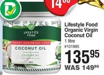 Dis-Chem Lifestyle Food Organic Virgin Coconut Oil 1L offer