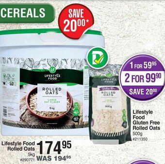 Dis-Chem Lifestyle Food Rolled Oats 5kg offer