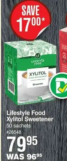 Dis-Chem Lifestyle Food Xylitol Sweetener 50 Sachets offer