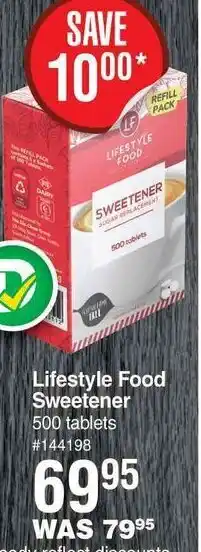 Dis-Chem Lifestyle Food Sweetener 500 Tablet offer